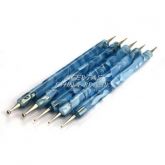 Kit 5 canetas Pontilhadoras p/ Decoração de Unhas - Azul