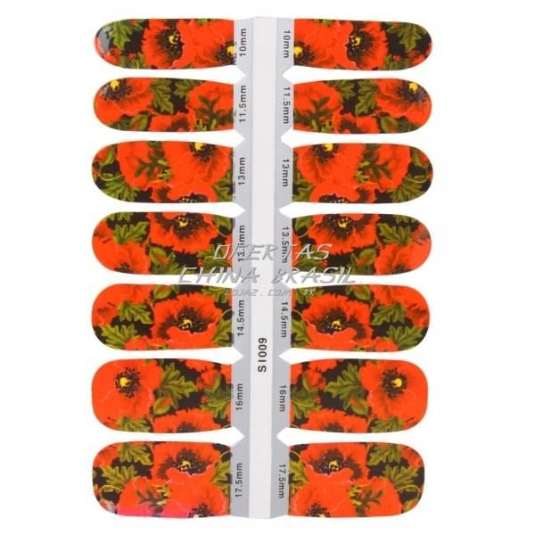 Adesivo para Unhas - Flores