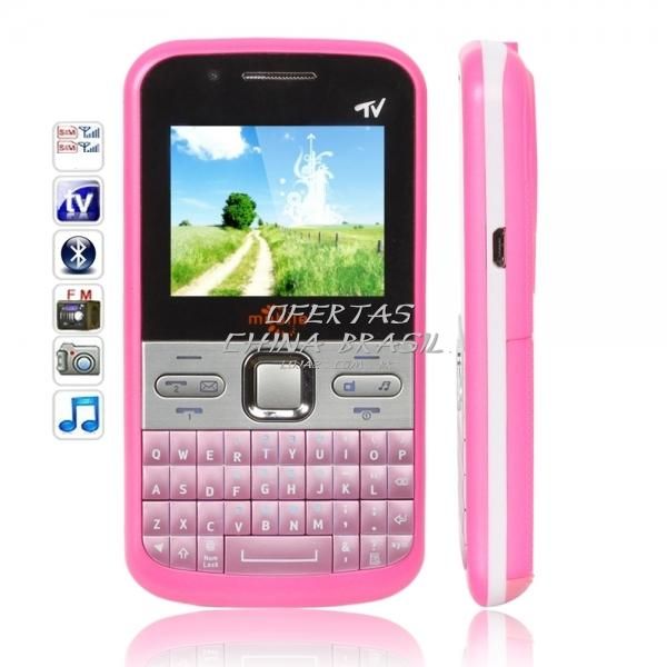 Celular Qwerty Dual SIM c/ TV