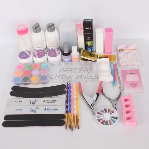 Kit Completo p/ Unha de Porcelana