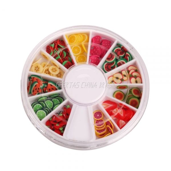 144 Fatias de Fimo 3D - Frutas
